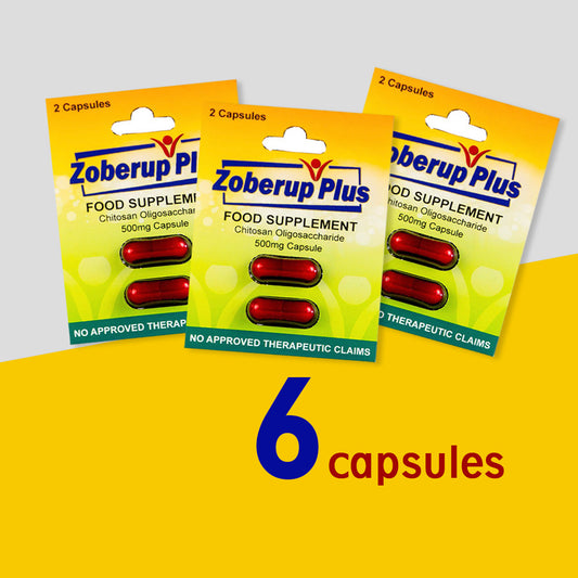 Zoberup Plus Anti-Hangover 500mg of 6 capsules